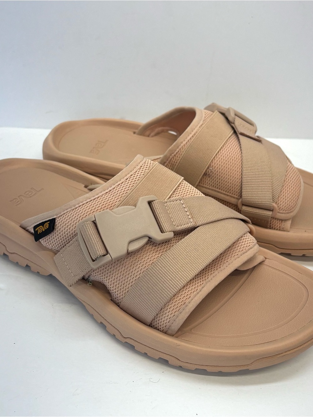 Teva Sandals Womens 10 Hurricane Verge Sporty Slip On Slide 1136210 Pink Mesh